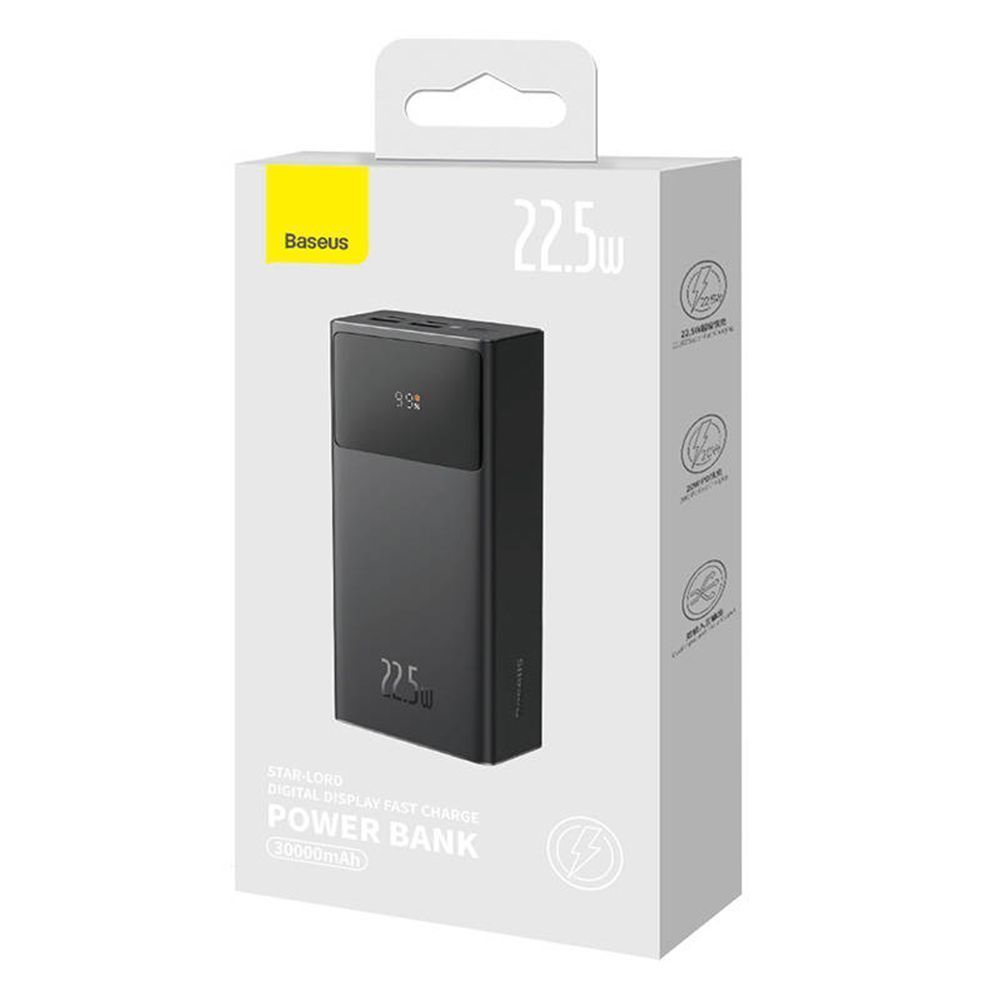 Baseus Power Bank Star-Lord 30000 mAh 22.5W Μαύρο