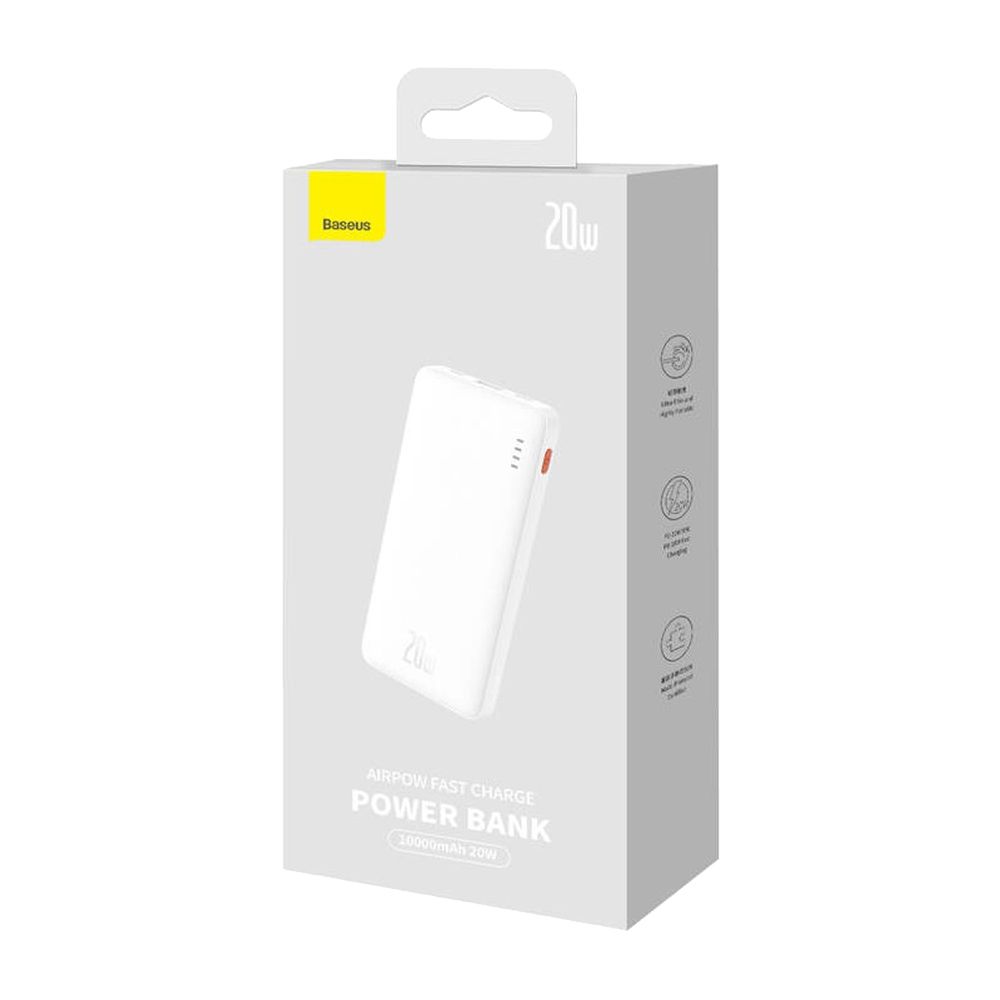 Powerbank Baseus Airpow 10000mAh 20W PD Λευκό