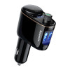 FM Transmitter Baseus Locomotive S-06 Bluetooth, mp3, car charger Μαύρο
