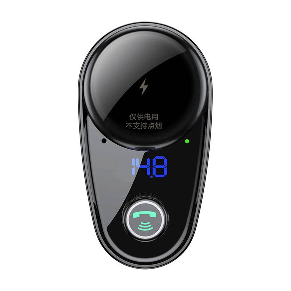 FM Transmitter Baseus Locomotive S-06 Bluetooth, mp3, car charger Μαύρο