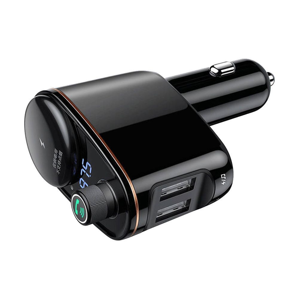 FM Transmitter Baseus Locomotive S-06 Bluetooth, mp3, car charger Μαύρο