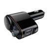 FM Transmitter Baseus Locomotive S-06 Bluetooth, mp3, car charger Μαύρο