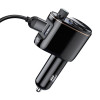 FM Transmitter Baseus Locomotive S-06 Bluetooth, mp3, car charger Μαύρο