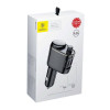 FM Transmitter Baseus Locomotive S-06 Bluetooth, mp3, car charger Μαύρο