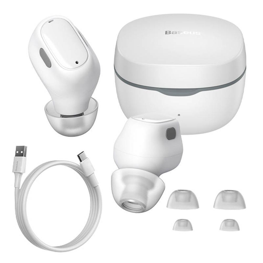 Ακουστικά Baseus Encok WM01 wireless earphone Bluetooth 5.3 Λευκό