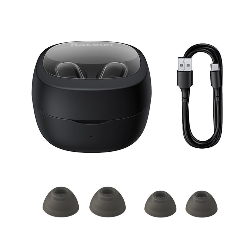 Ακουστικά Baseus Bowie WM02 wireless earphone Bluetooth 5.3 Μαύρο