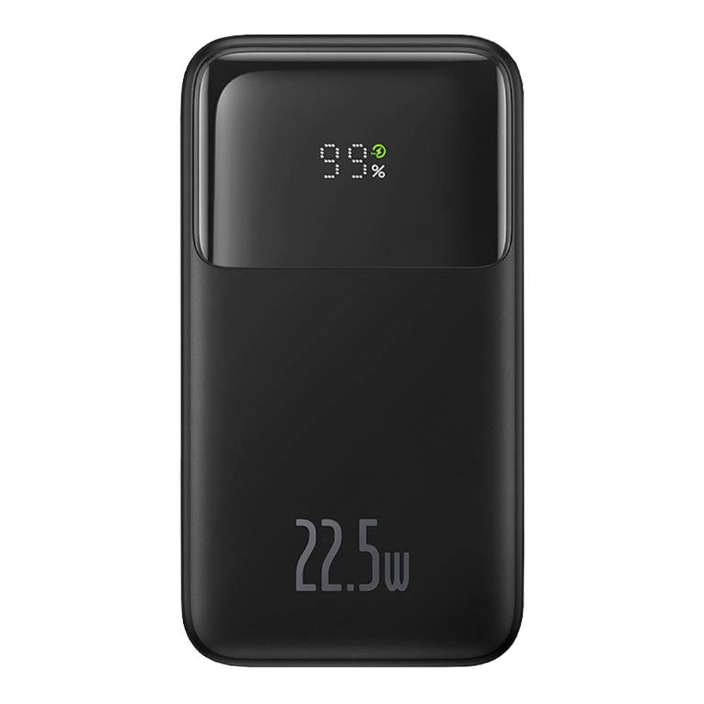 Powerbank Baseus Comet 10000mAh, 22.5W με ενσωματωμένα καλώδια Type-C & Lightning Μαύρο