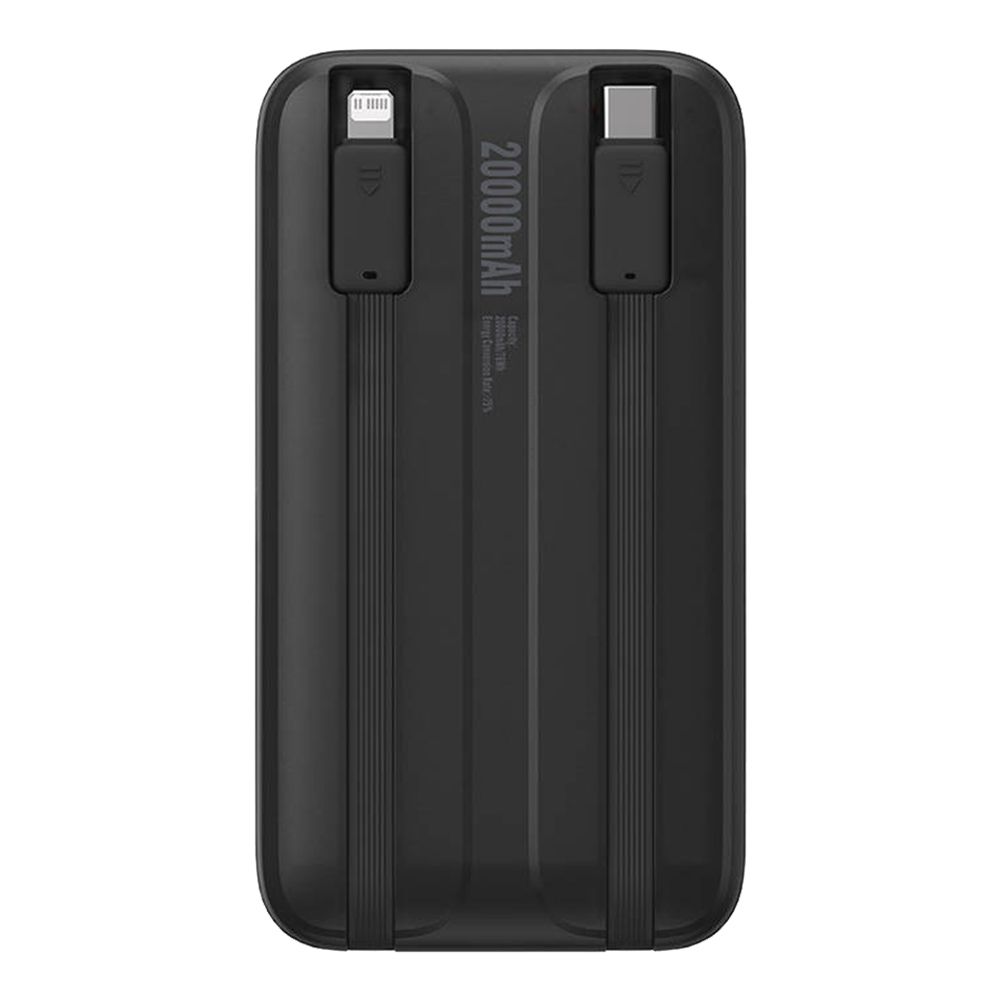 Powerbank Baseus Comet 10000mAh, 22.5W με ενσωματωμένα καλώδια Type-C & Lightning Μαύρο