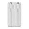 Powerbank Baseus Comet 10000mAh, 22.5W με ενσωματωμένα καλώδια Type-C & Lightning Λευκό