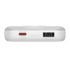Powerbank Baseus Comet 10000mAh, 22.5W με ενσωματωμένα καλώδια Type-C & Lightning Λευκό