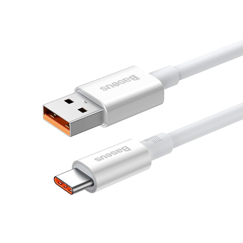 Καλώδιο Baseus Superior Series USB A to USB-C, PD100W, 1m Λευκό