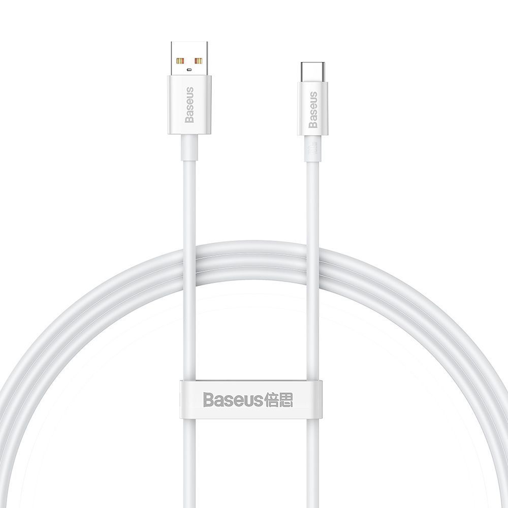 Καλώδιο Baseus Superior Series USB A to USB-C, PD100W, 1m Λευκό