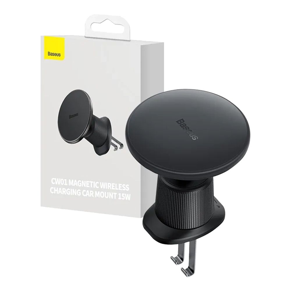 Μαγνητική Bάση Αυτοκινήτου Αεραγωγού Baseus CW01 Wireless Charging 15W Μαύρο