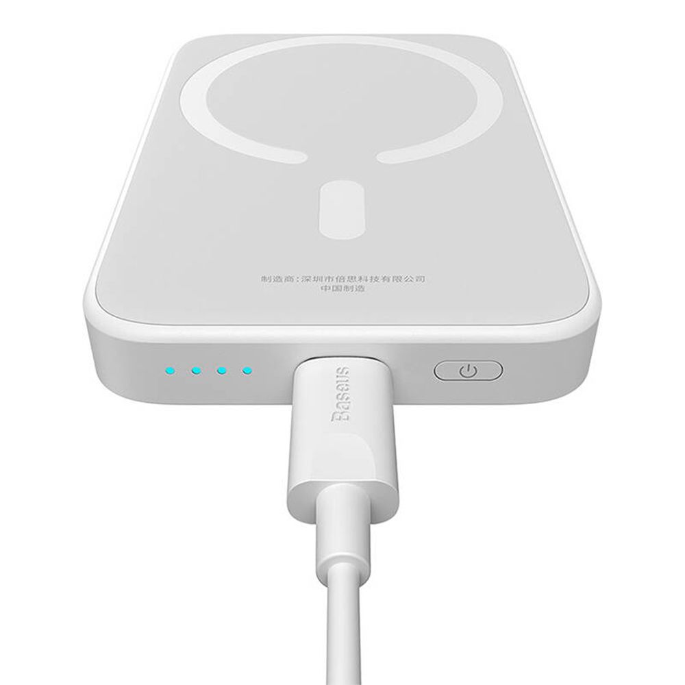 Powerbank Baseus Magnetic Mini Air MagSafe 6000mAh 20W με καλώδιο USB-C Λευκό
