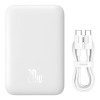 Powerbank Baseus Magnetic Mini Air MagSafe 6000mAh 20W με καλώδιο USB-C Λευκό