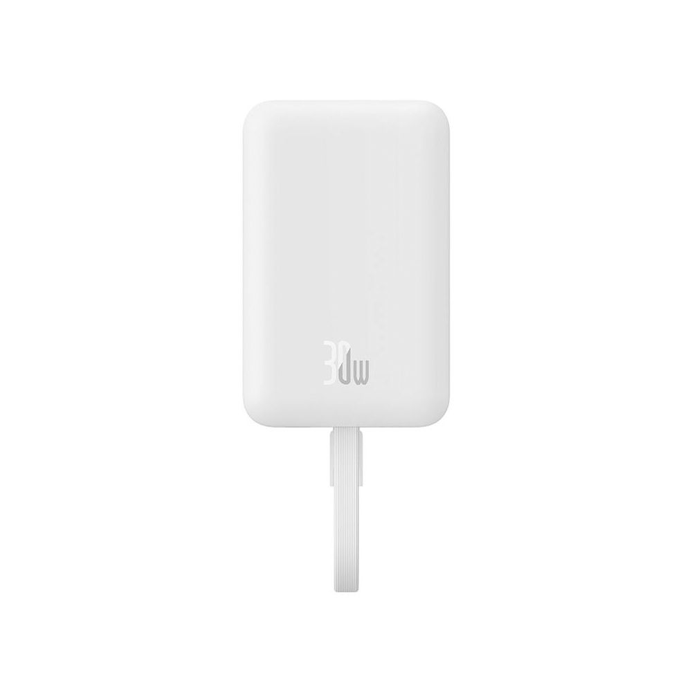 Powerbank Baseus Magnetic Mini 10000mAh, με καλώδιο USB-C, 30W PD Λευκό