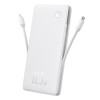 Powerbank Baseus Airpow Air Lite 10000mAh 22.5W PD με ενσωματωμένα καλώδια USB-C & Lightning Λευκό