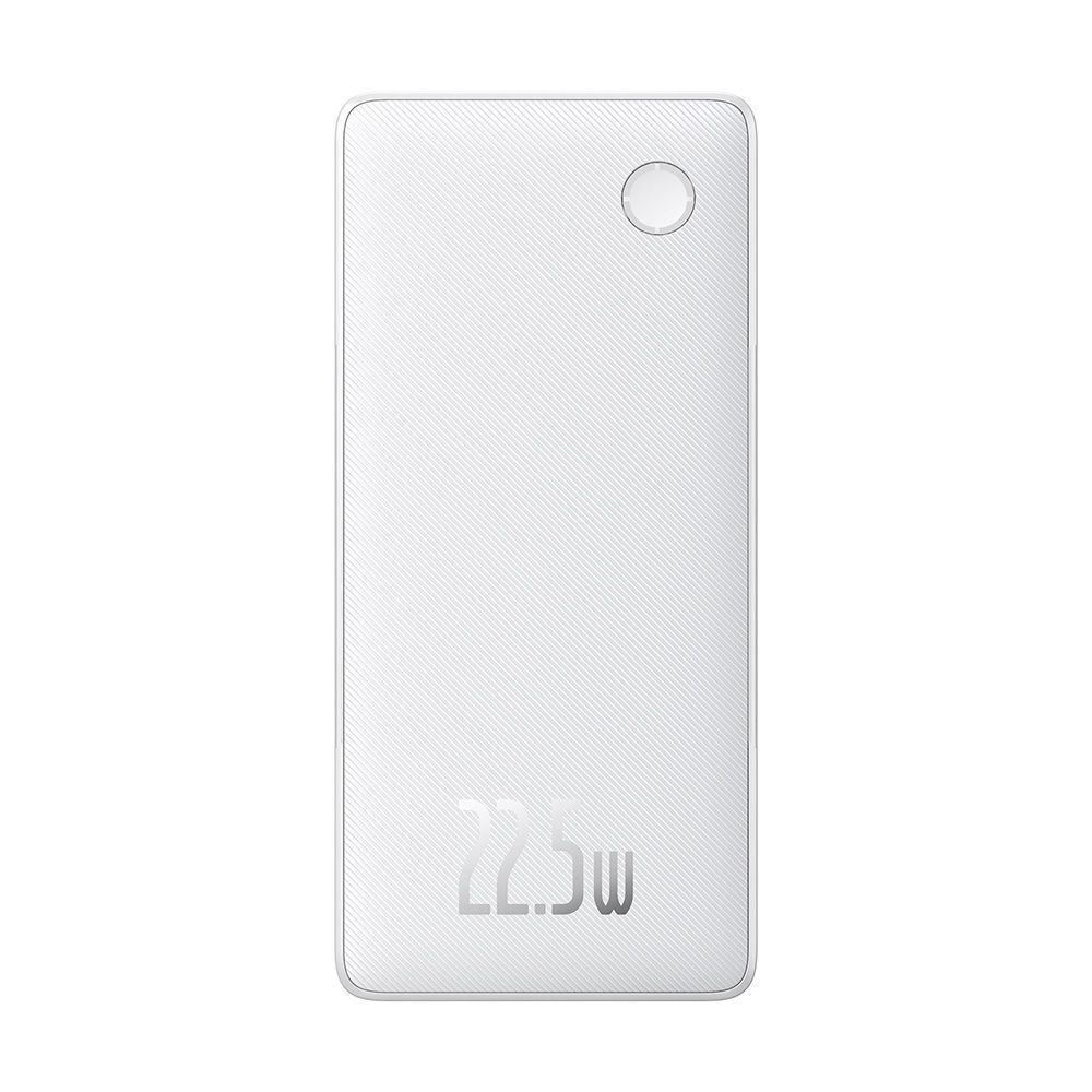 Powerbank Baseus Airpow Air Lite 10000mAh 22.5W PD με ενσωματωμένα καλώδια USB-C & Lightning Λευκό