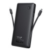 Powerbank Baseus Airpow Air Lite 10000mAh 22.5W PD με ενσωματωμένα καλώδια USB-C & Lightning Μαύρο