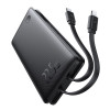 Powerbank Baseus Airpow Air Lite 10000mAh 22.5W PD με ενσωματωμένα καλώδια USB-C & Lightning Μαύρο