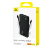 Powerbank Baseus Airpow Air Lite 10000mAh 22.5W PD με ενσωματωμένα καλώδια USB-C & Lightning Μαύρο
