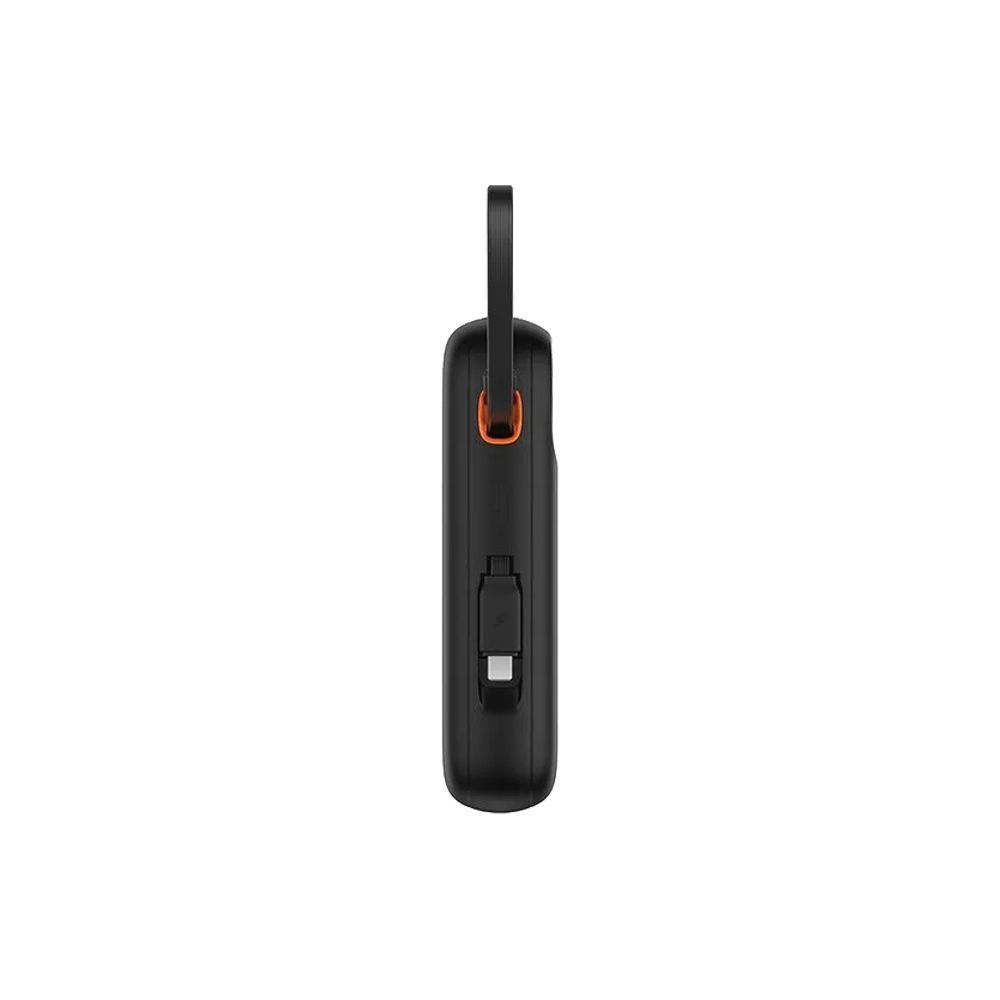 Powerbank Baseus QPow2 10000mAh 30W με ενσωματωμένα καλώδια 2xType-C Μαύρο