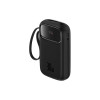 Powerbank Baseus QPow2 10000mAh 30W με ενσωματωμένα καλώδια 2xType-C Μαύρο