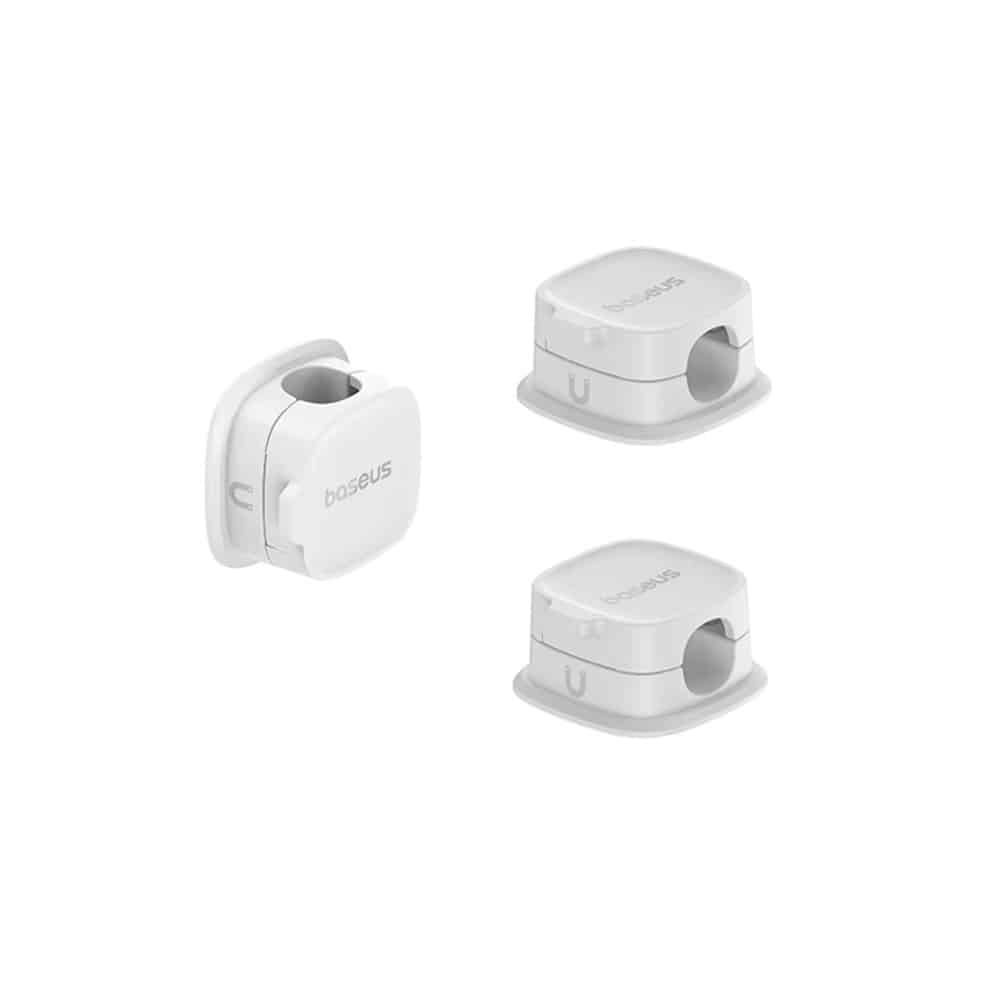 Σετ Οργάνωσης Καλωδίων Baseus Lite Series Magnetic 3 ΤΜΧ Λευκό