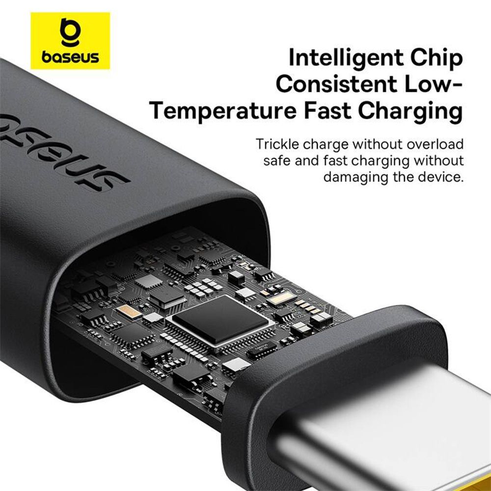 Καλώδιο Baseus Dura Braided USB-A / Type C 60W 1m Μαύρο / Κόκκινο