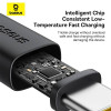 Καλώδιο Baseus Dura Braided USB-A / Type C 60W 1m Μαύρο / Κόκκινο