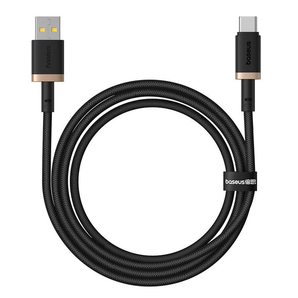 Καλώδιο Baseus Dura Braided USB-A / Type C 60W 1m Μαύρο / Χρυσό