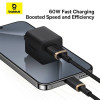 Καλώδιο Baseus Dura Braided USB-A / Type C 60W 1m Μαύρο / Χρυσό