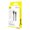 Καλώδιο Baseus Dura Braided USB-A / Type C 60W 1m Μαύρο / Χρυσό