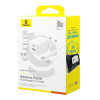 Φορτιστής Baseus Palm Wall Charger USB-A / USB-C 30W καλώδιο Type C 1m Λευκό