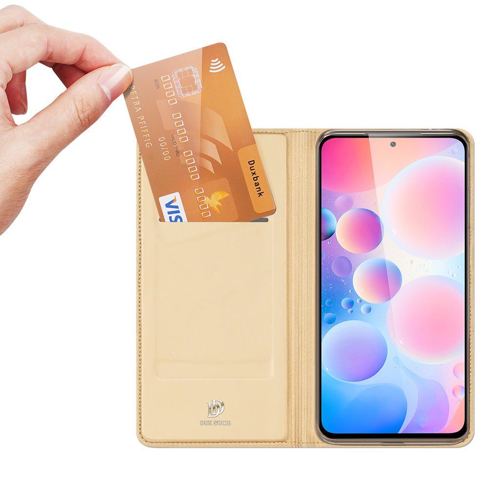 DUX DUCIS Skin Pro Book Xiaomi Poco F3 / Mi 11i Χρυσό