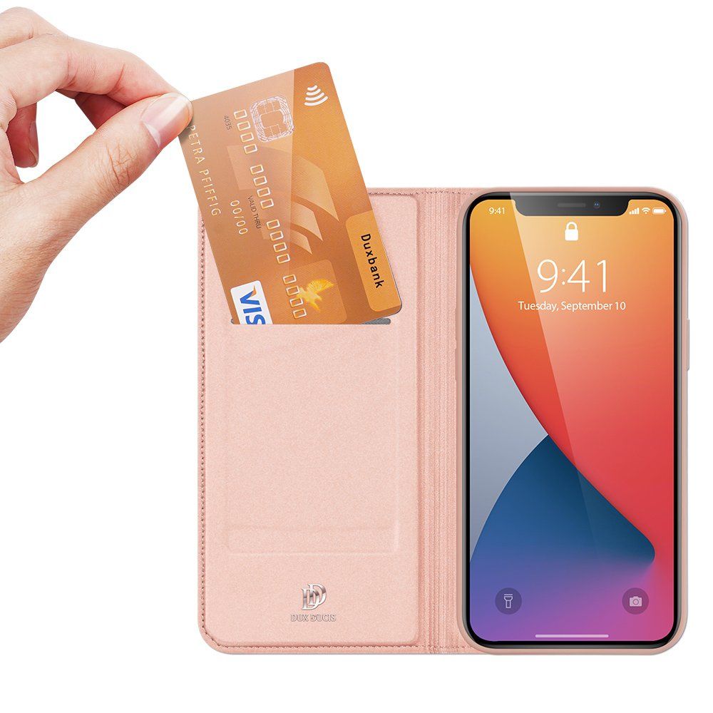 DUX DUCIS Skin Pro Book Apple iPhone 12 Pro Max Ροζ Χρυσό