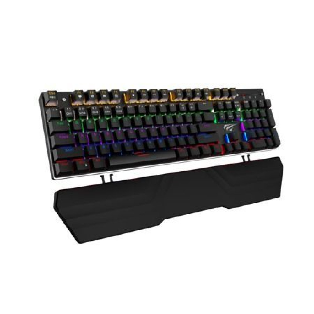 Havit Μηχανικό Πληκτρολόγιο Gaming RGB (Blue Switch) Μαύρο