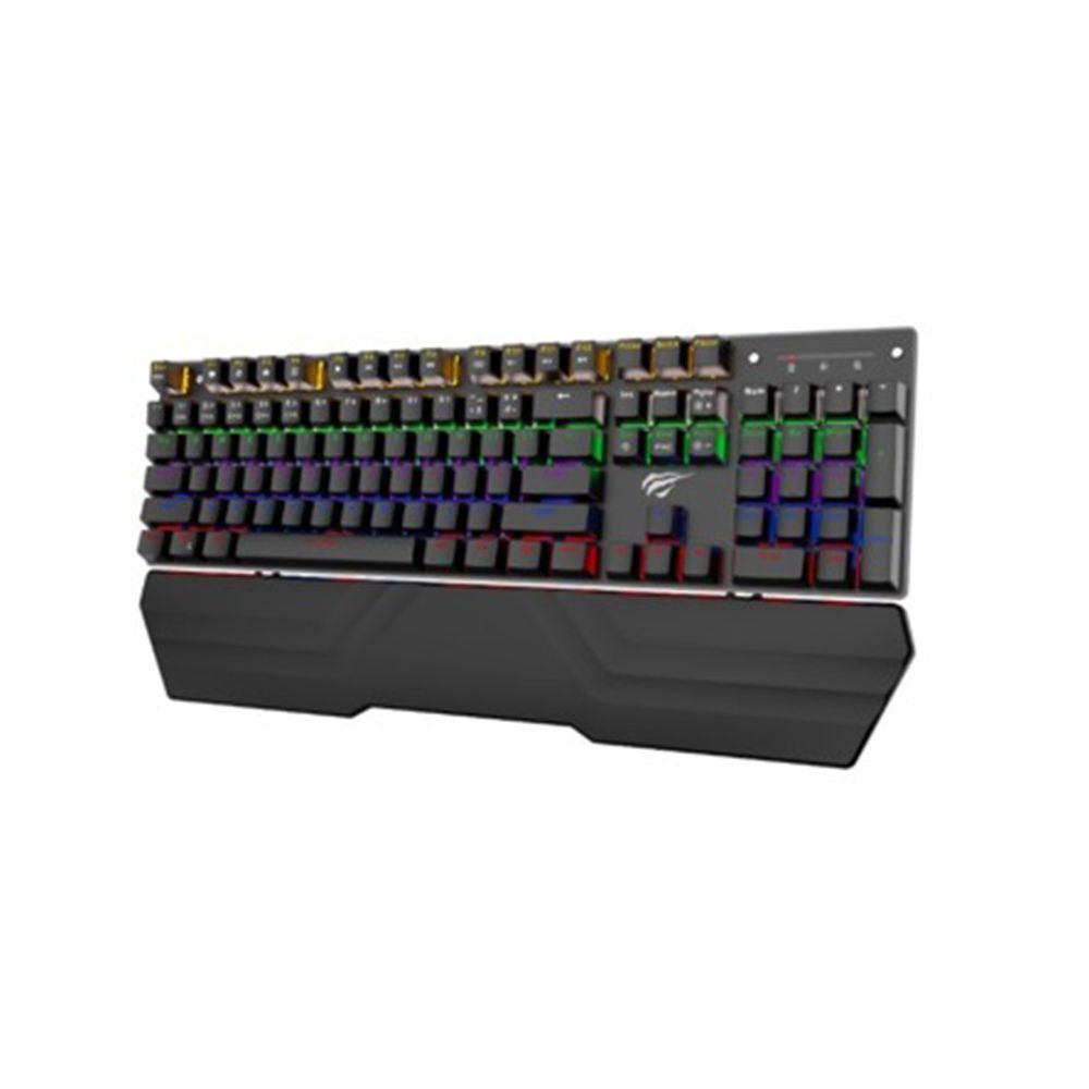 Havit Μηχανικό Πληκτρολόγιο Gaming RGB (Blue Switch) Μαύρο