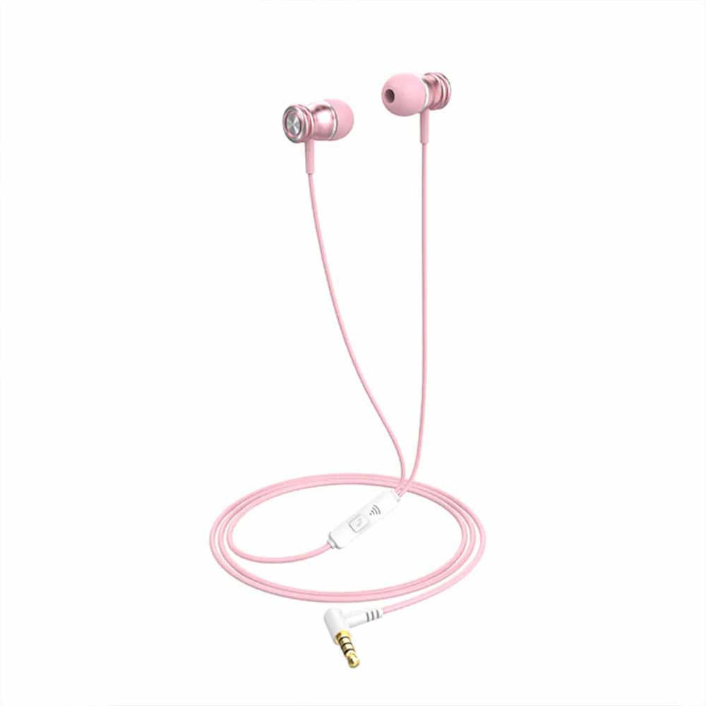 Ακουστικά Havit E303P Jack 3,5mm Ροζ