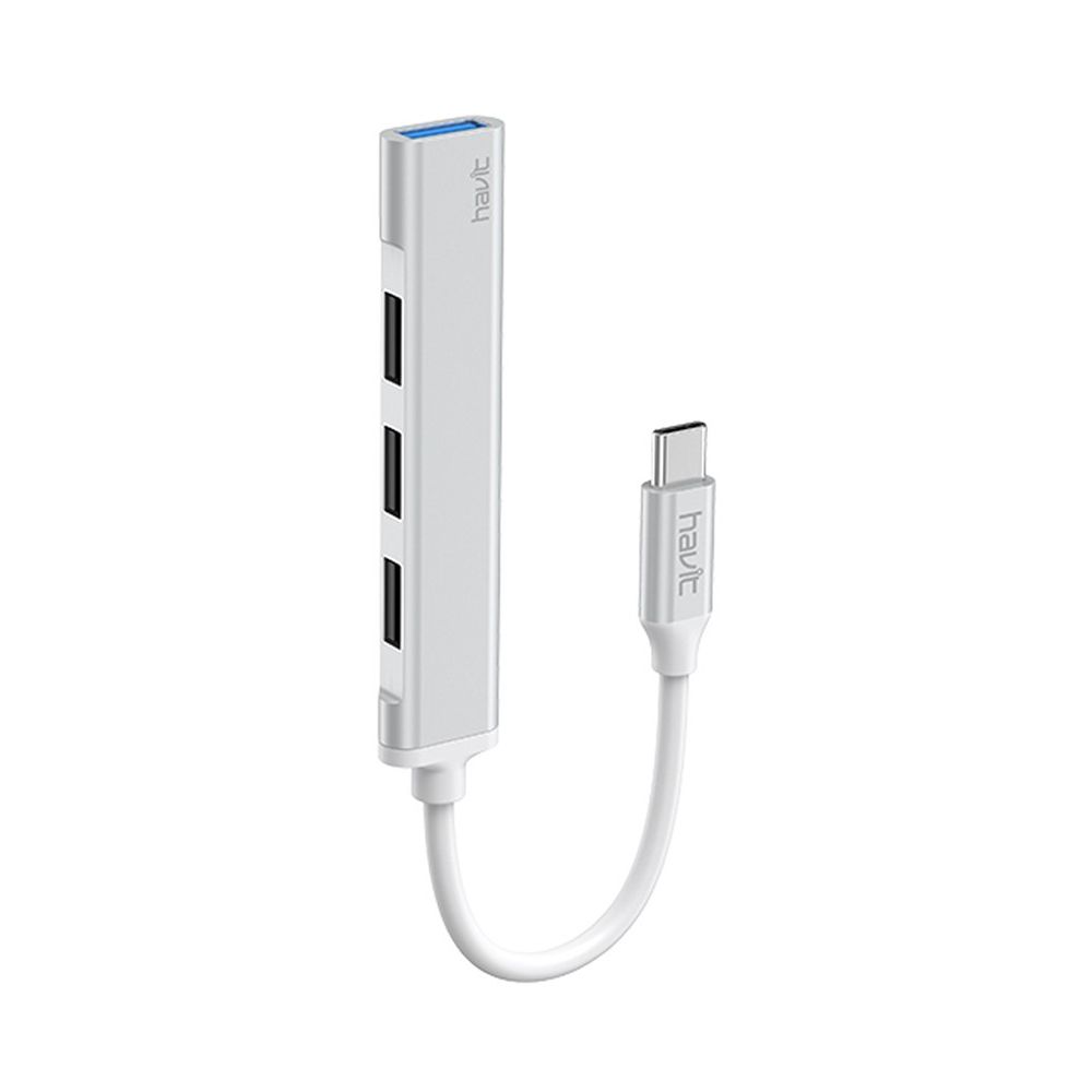 Havit HB41 Hub USB-C σε 4 USB-A Ασημί