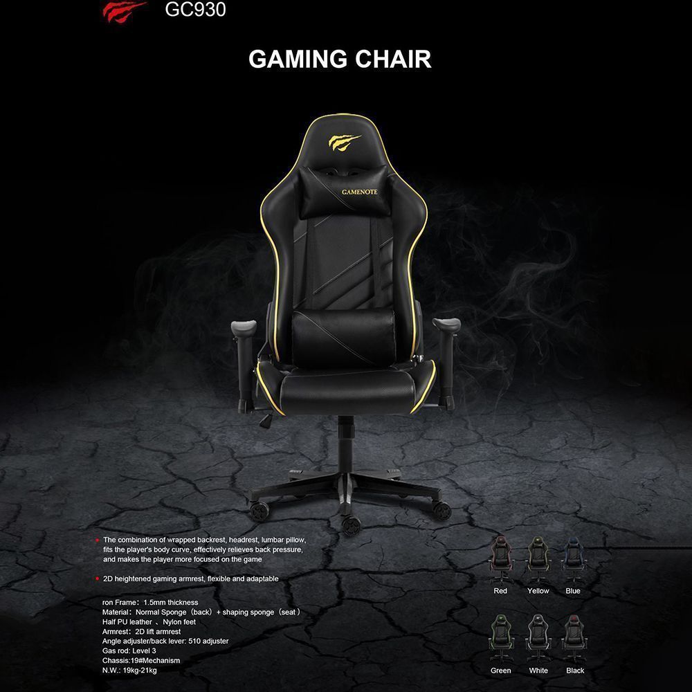 Gaming Καρέκλα - Gamenote GC930 Μαύρο/Μπλέ Μαύρο / Μπλε