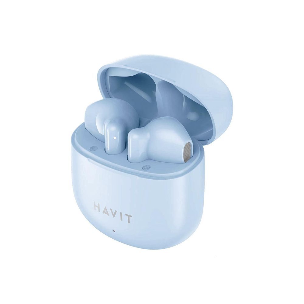 Ακουστικά Bluetooth Havit TW976 με Θήκη Φόρτισης Μπλέ