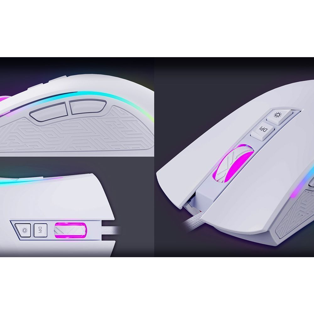 Gaming Ποντίκι Havit MS1034 RGB Λευκό