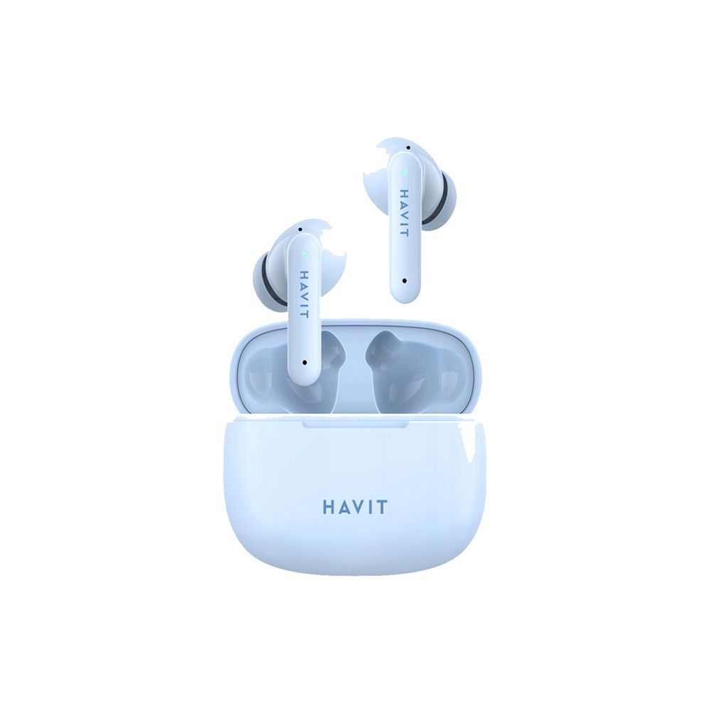 Ακουστικά Bluetooth Havit TW967 με Θήκη Φόρτισης Μπλέ