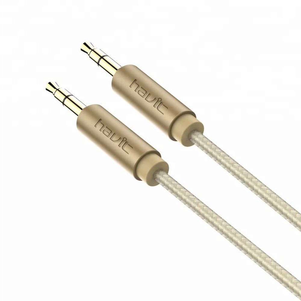 Καλώδιο 'Ηχου AUX  Havit CB66  3,5mm σε 3,5mm 1m Χρυσό