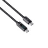 Καλώδιο Havit CB6247 Type C σε Type C 2m με ένδειξη LED Μαύρο