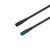 Καλώδιο Havit CB6255 USB-C / Lighting 1m με ένδειξη LED Μαύρο