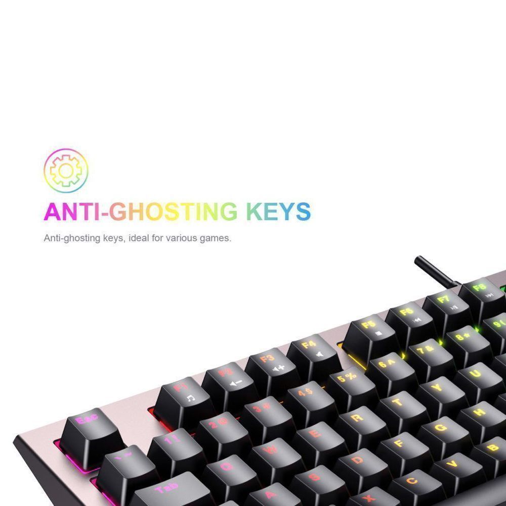 Gaming Μηχανικό Πληκτρολόγιο Havit KB872L με RGB φωτισμό (Αγγλικό US) Μαύρο