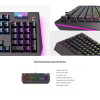 Gaming Μηχανικό Πληκτρολόγιο Havit KB872L με RGB φωτισμό (Αγγλικό US) Μαύρο