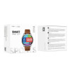 Smartwatch HOCO Y22 Brown Leather Strap Ασημί